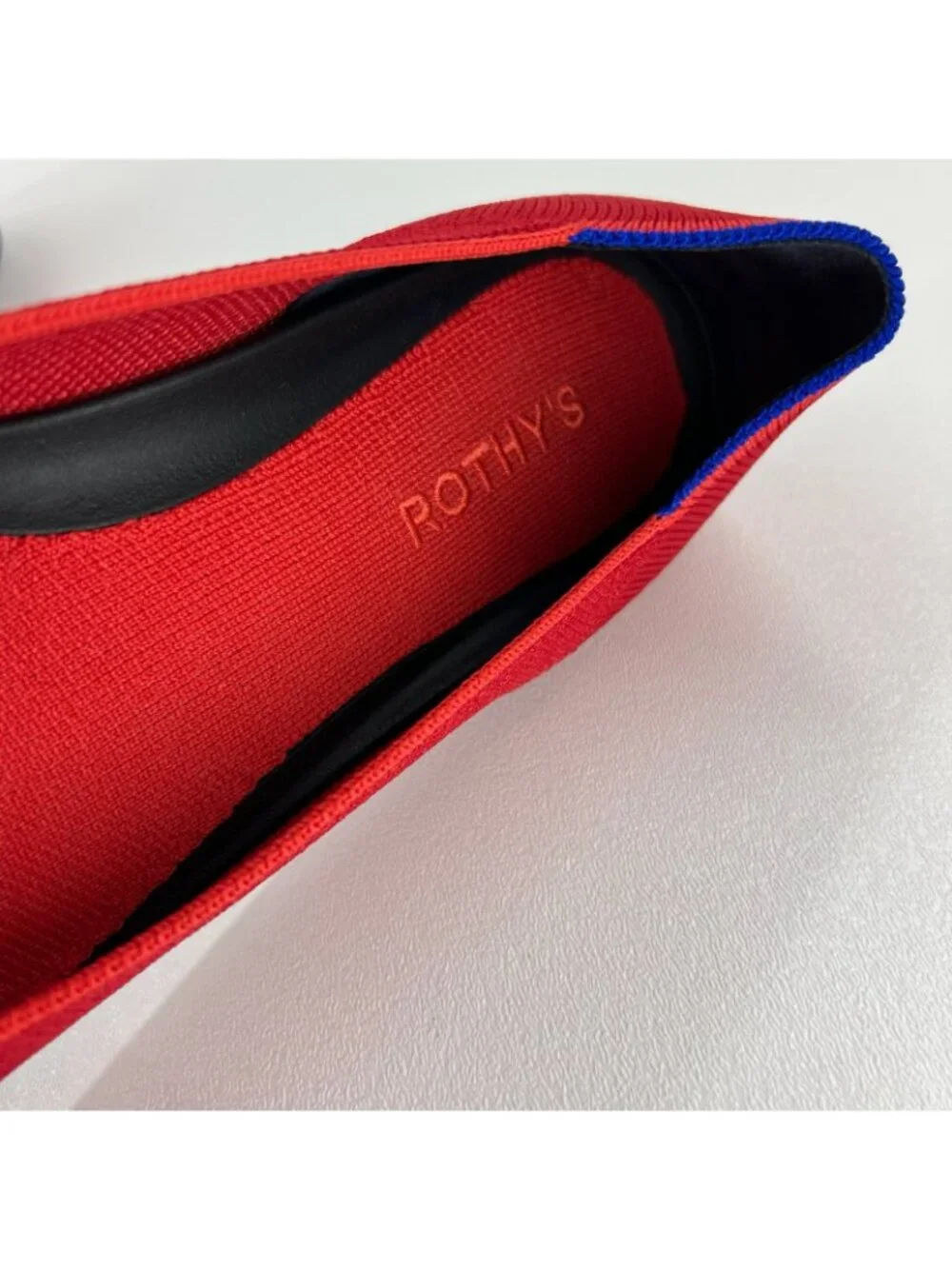 Rothy's The Loafer Flats Size US 9.5 Knit Slip On Washable Comfort Bombshell Red